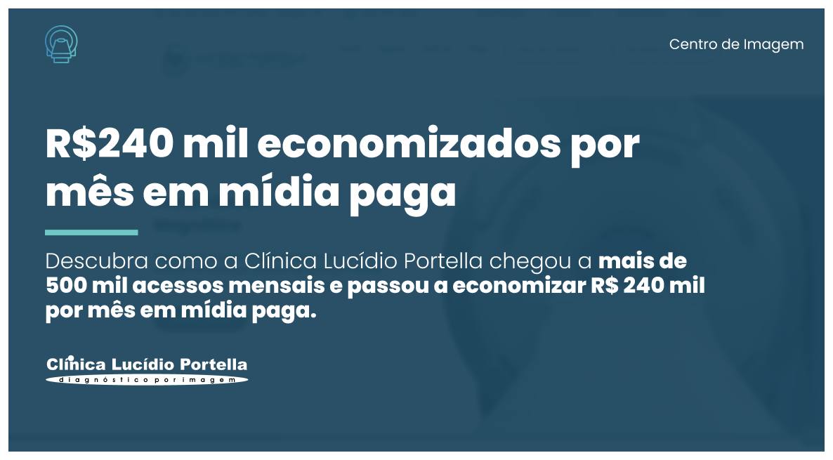 Desde 1998 referência em saúde em Teresina, a Clínica Lucídio Portella carrega décadas de confiança da população piauiense. Com esse histórico, o potencial digital era imenso. E os números provam que valeu cada investimento.